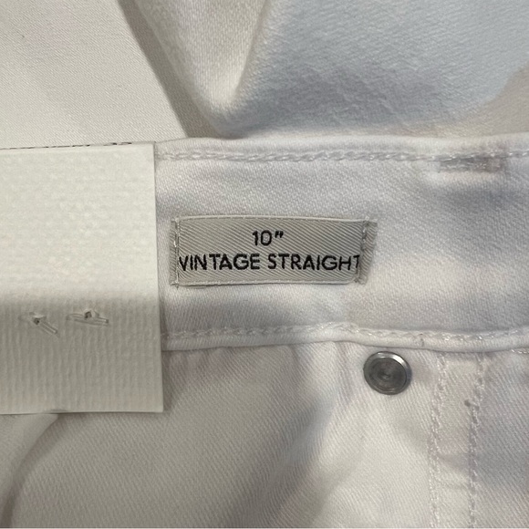 J. Crew 10" Vintage Slim Straight Jean in White (35) - Picture 11 of 16